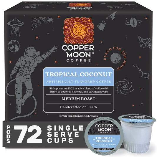Copper Moon Tropical Coconut Blend Coffee Pods for K-Cup Brewers