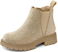 K KomForme Girls Ankle Boots Featuring Zipper for Easy On and Off