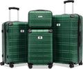 Luggage Sets 4 Piece ABS PC Lightweight Suitcases - Smooth 360 Wheels
