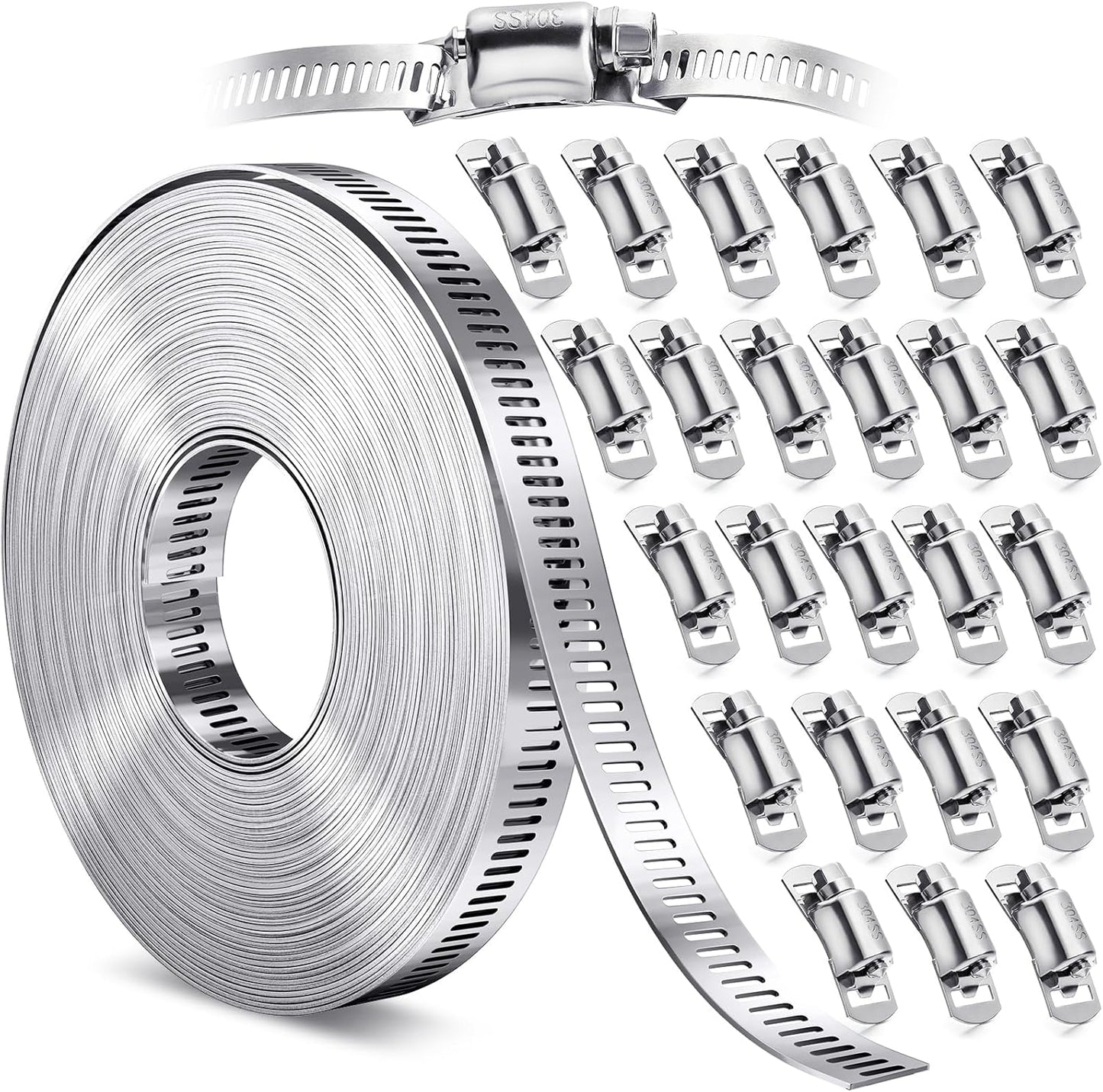 DIY Stainless Steel Hose Clamps for Fuel Line and Plumbing Use