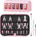 Jewelry Pliers Set for Making & Repair - Compact Pink Craft Kit