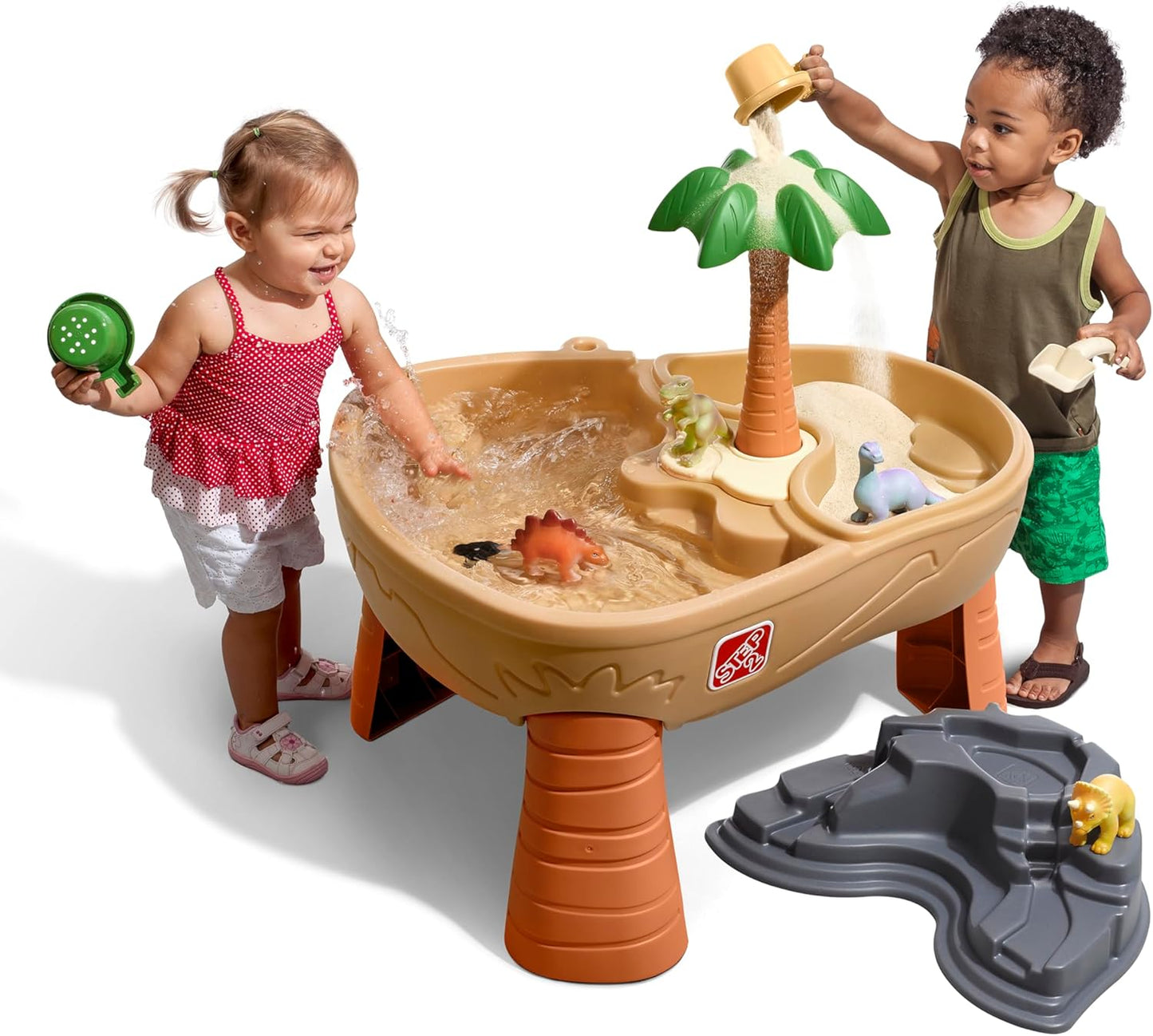 Step2 Dino Dig Sand and Water Table for Kids Outdoor Fun