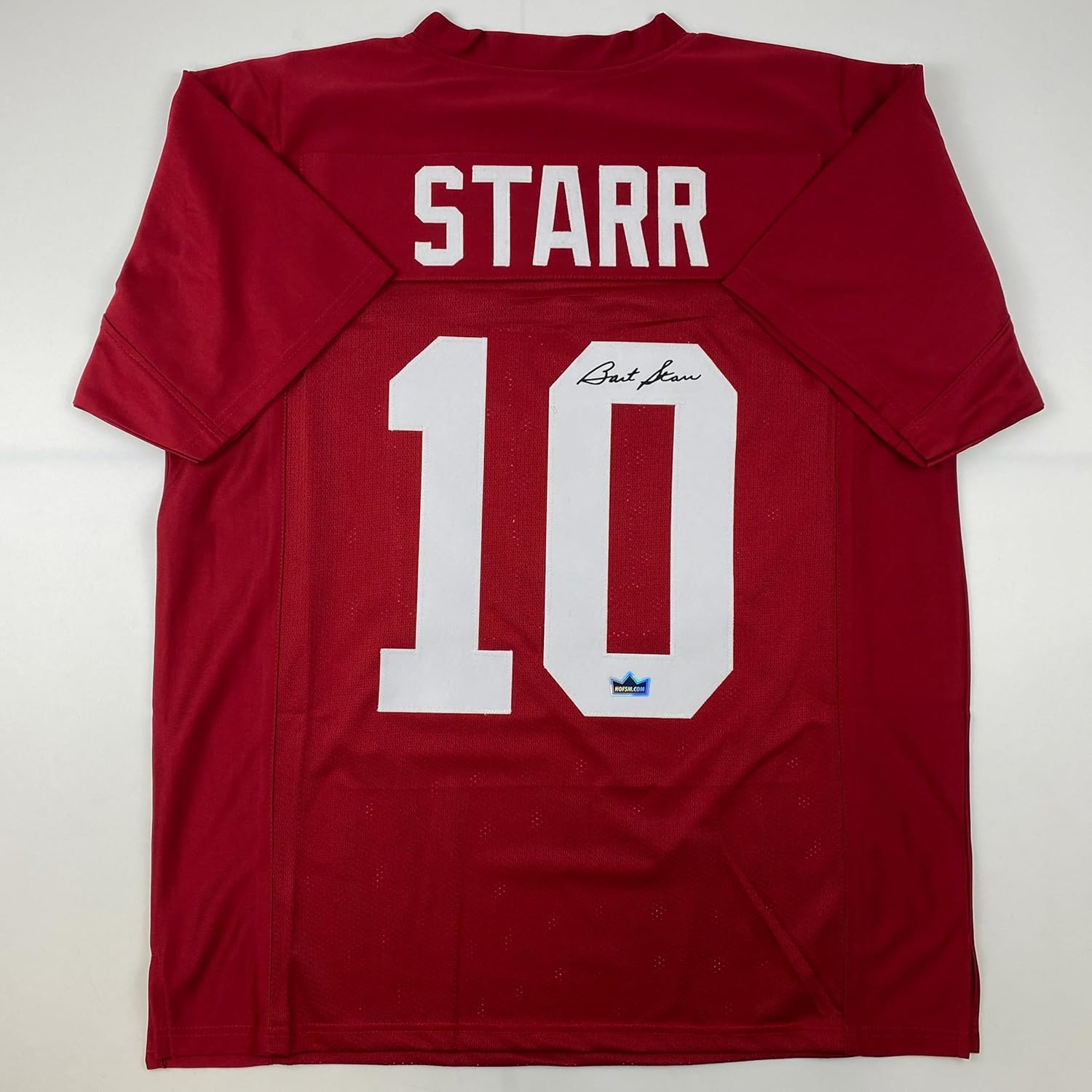 Facsimile Autographed Bart Starr Alabama Red Reprint Jersey XL