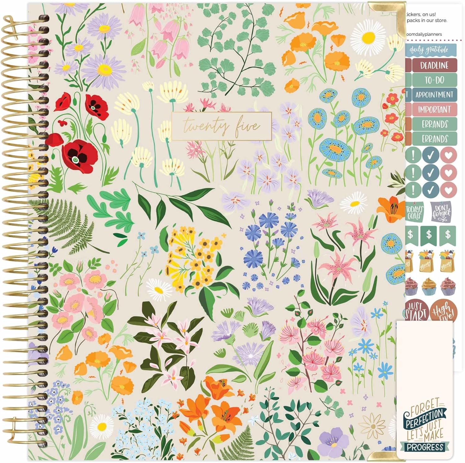 Bloom 2025 Goal & Vision Planner - Garden Party