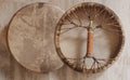 Handcrafted Shaman Drum 24 inch Goat Skin Viking Leather Style
