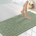 Smiry Bathroom Rugs Mat 47x24 Sage Green - Soft Absorbent Chenille