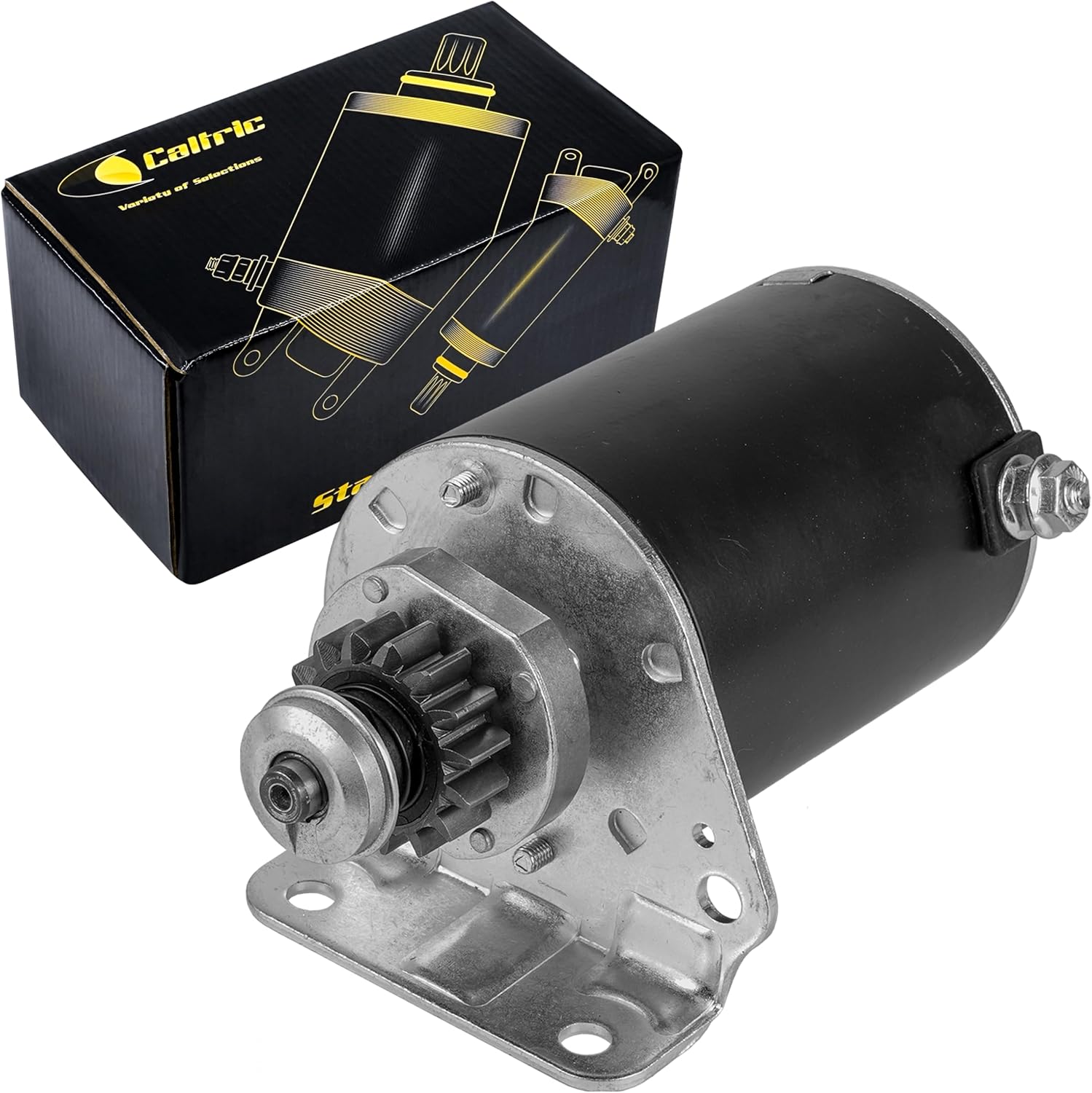 Caltric Starter Compatible with John Deere Lawn Tractors and Mowers