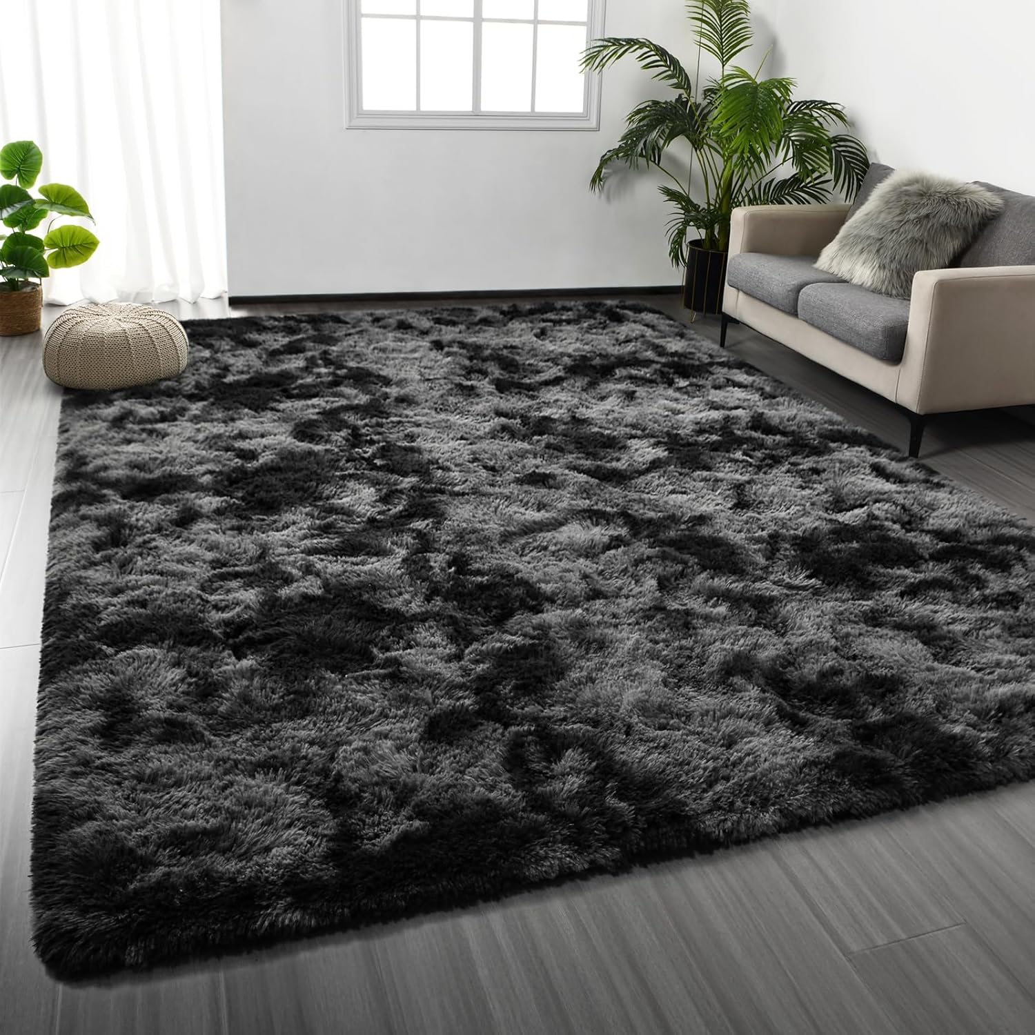 Shag Area Rug 4 X 6 Plush Fuzzy Rugs for Living Room Decor