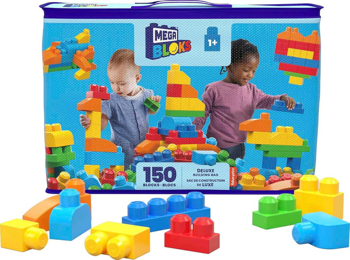 150-Piece Mega Bloks Deluxe Building Set - Fun Learning for Toddlers!