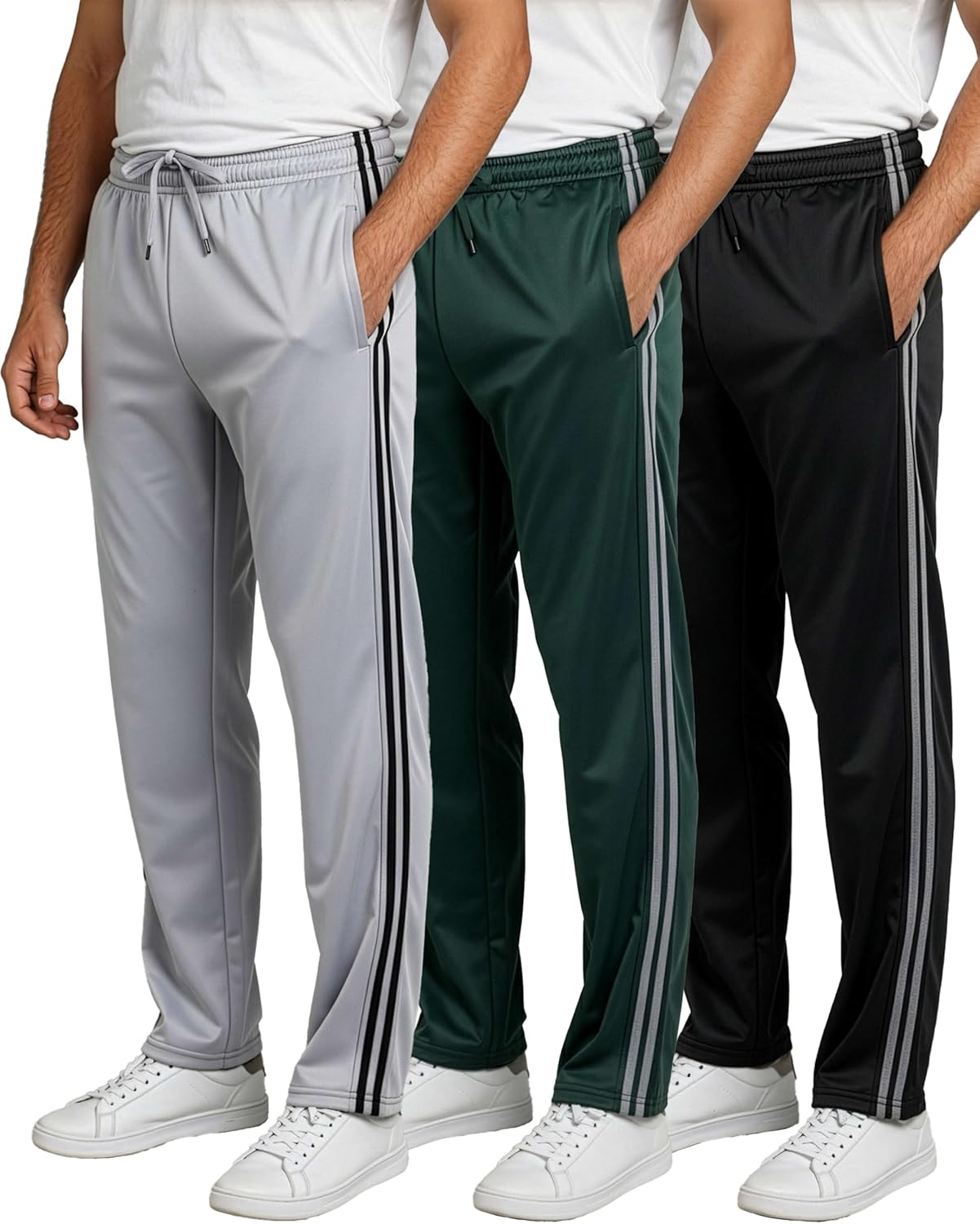 Real Essentials Mens Sweatpants for Workout and Lounge Comfort