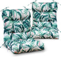 Eagle Peak tufted chair cushion set for indoor and outdoor use