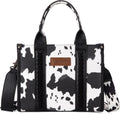 Wrangler Cow Print Tote Bag for Women - Bold Western Satchel