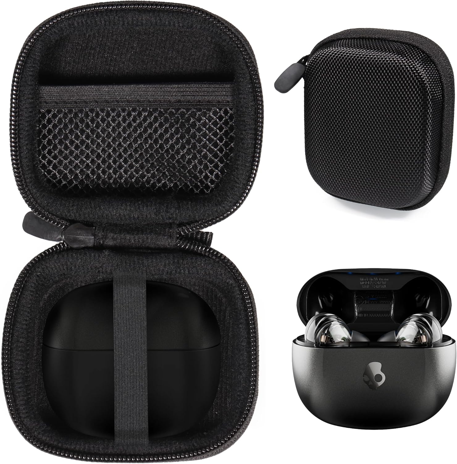 Protective Black Case for Skullcandy Earbuds