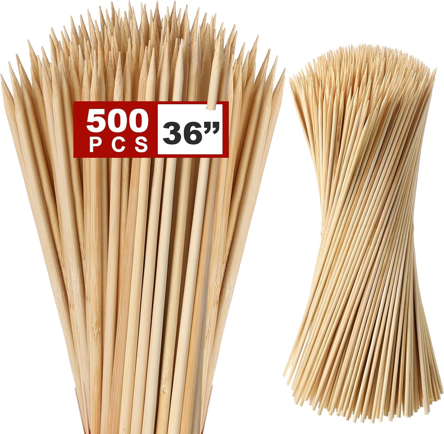 36 Inch Bamboo Marshmallow Roasting Sticks for BBQ Fun