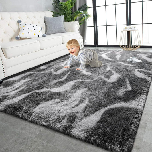 Super Soft Shaggy Rugs for Living Room and Bedroom Decor