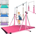 Foldable Gymnastics Bar 5FT for Kids Ages 3-15 - Triangle Stable