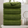 Cabana Stripe Large Bath Towels 35x70 - Oversized Soft Bath Sheets