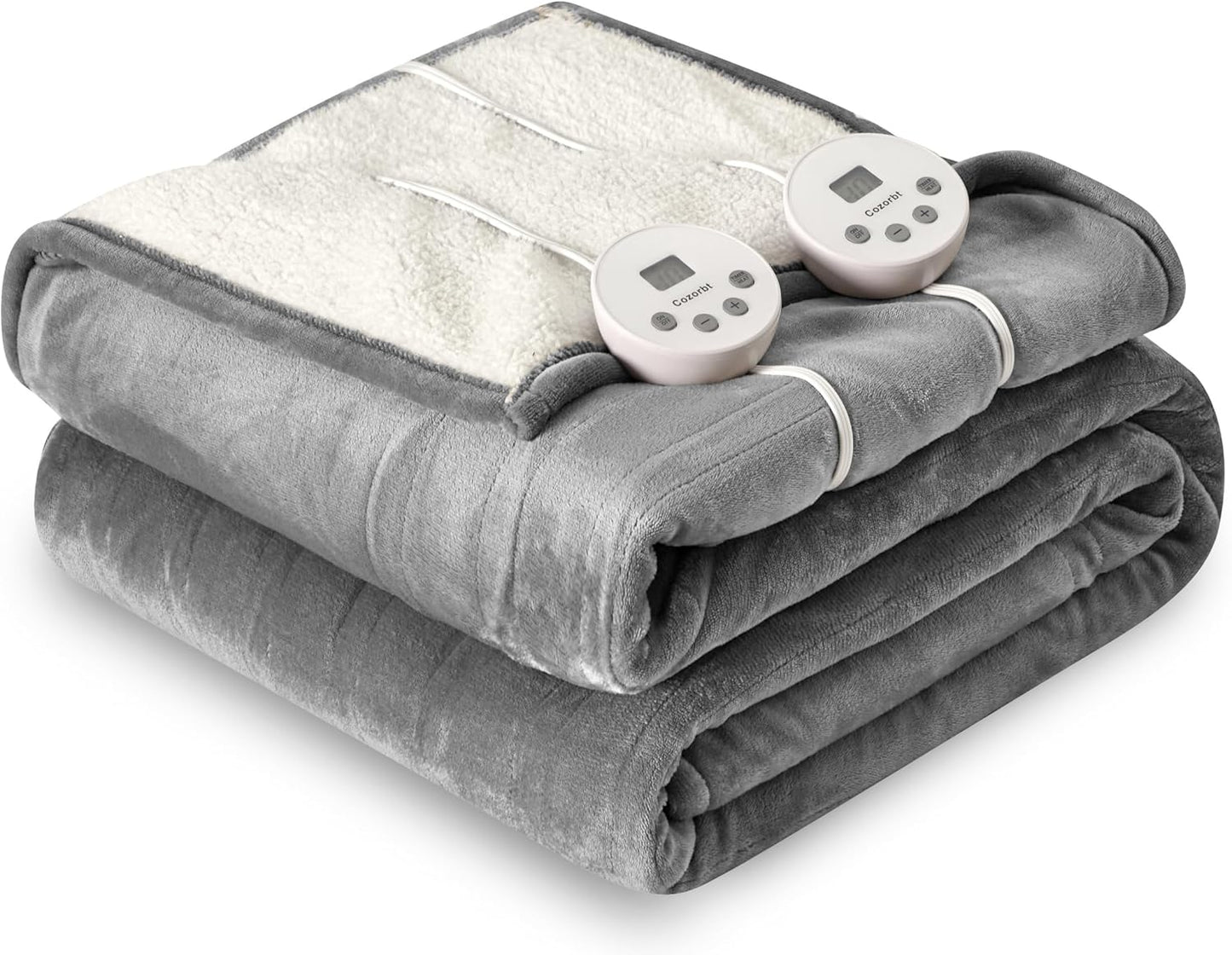 Cozorbt Electric Blanket 84x90 Queen Size with Dual Control