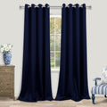 KOUFALL Navy Blue 10FT Blackout Curtains for Sliding Glass Door