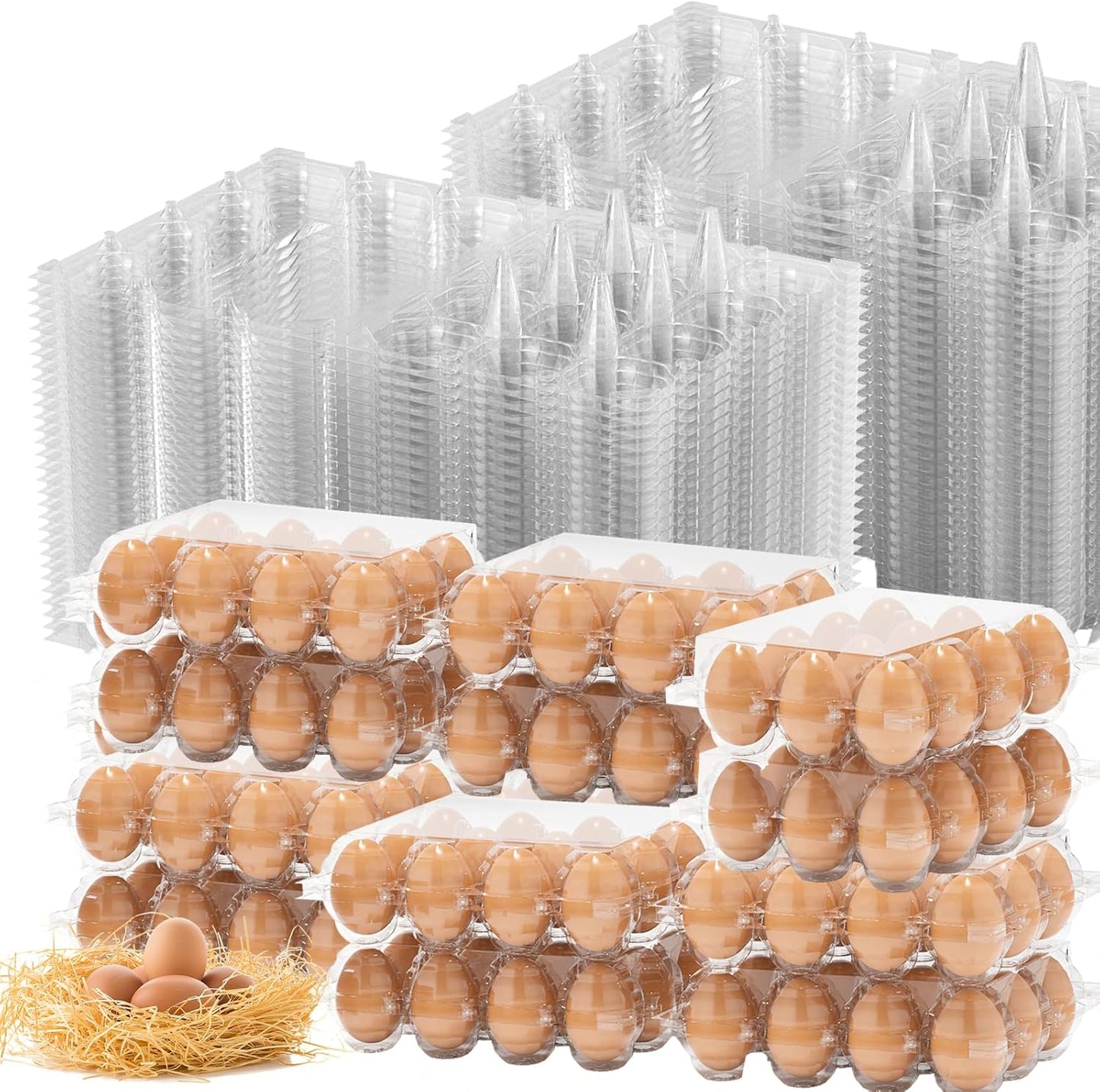 180 Pack Egg Cartons Cheap Bulk by EVANCENT for Storage