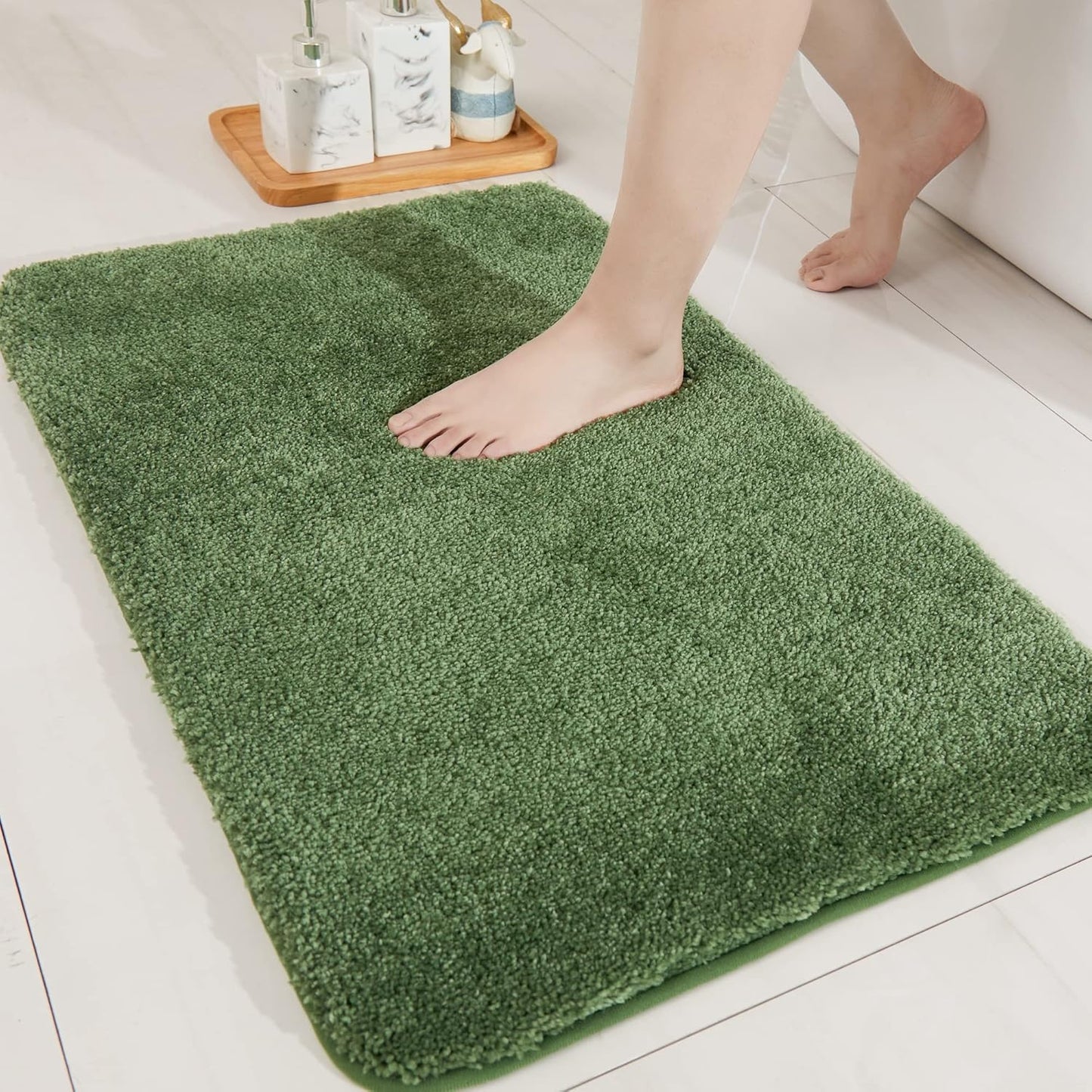 COSY HOMEER Extra Thick Anti-Slip Bath Rugs for Bathroom