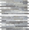 AULIGET 20 Sheets Peel and Stick Backsplash - Distressed Wood Look