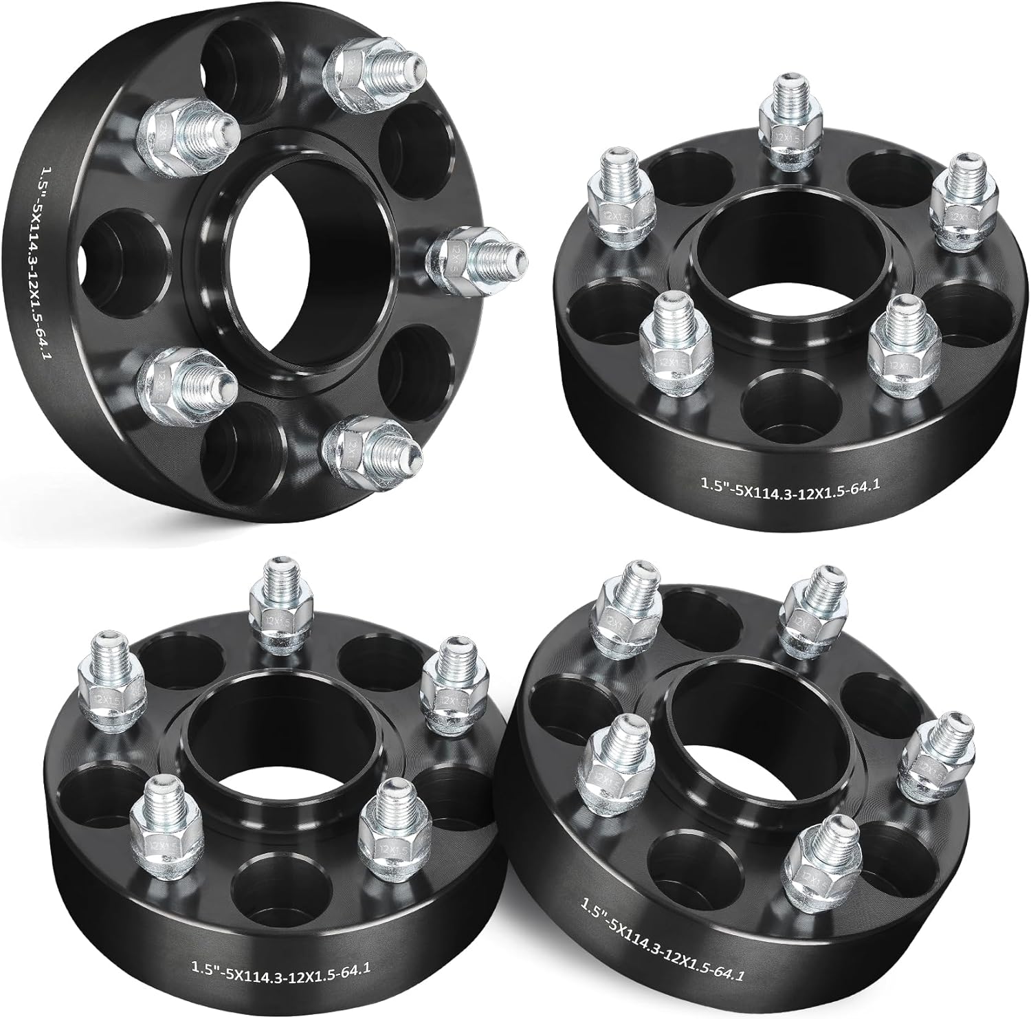 EVIL ENERGY 5x4.5 Wheel Spacers 1.5 inch for Honda Acura