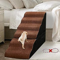 Dog Stairs for High Beds 30-36 in Tall - Sturdy 6 Tier Pet Steps