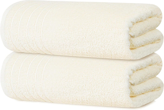 Extra Large Bath Sheets Pack of 2 - Super Soft Cotton Towels