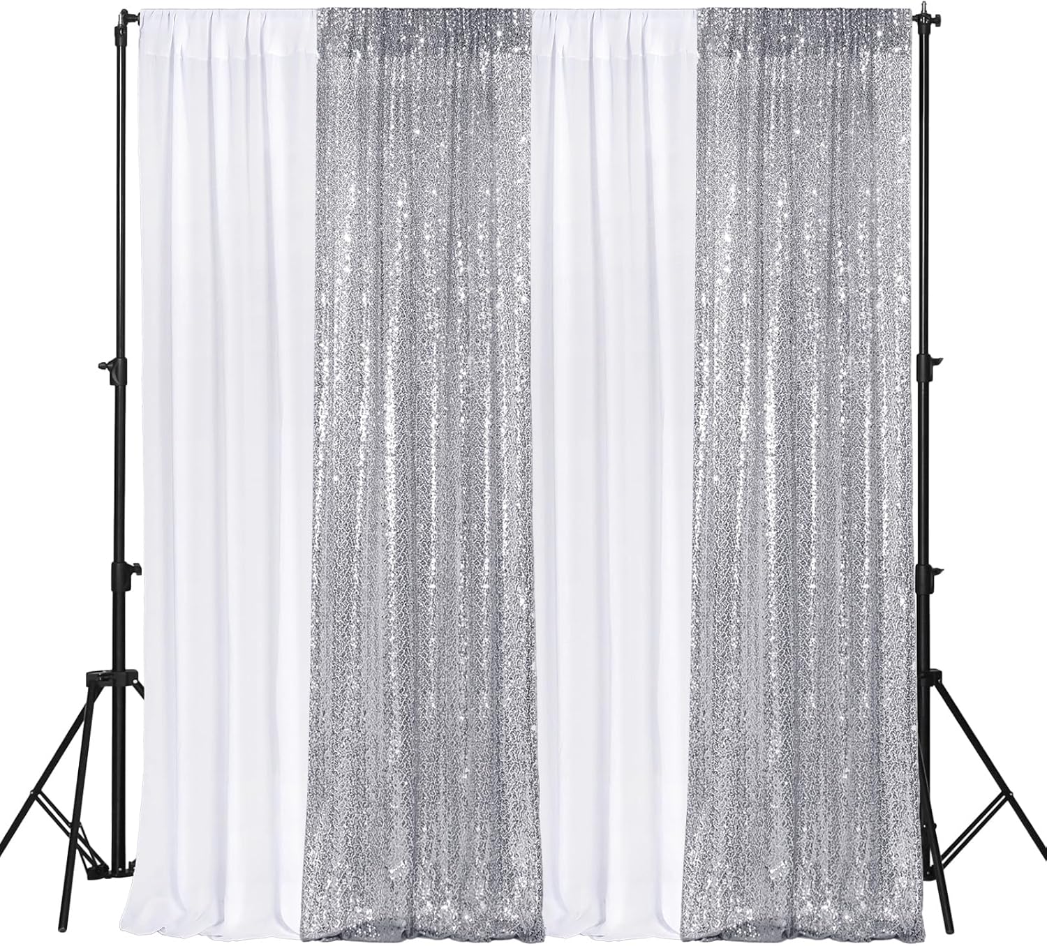 4 Panels Backdrop Curtains for Elegant Party Decorations