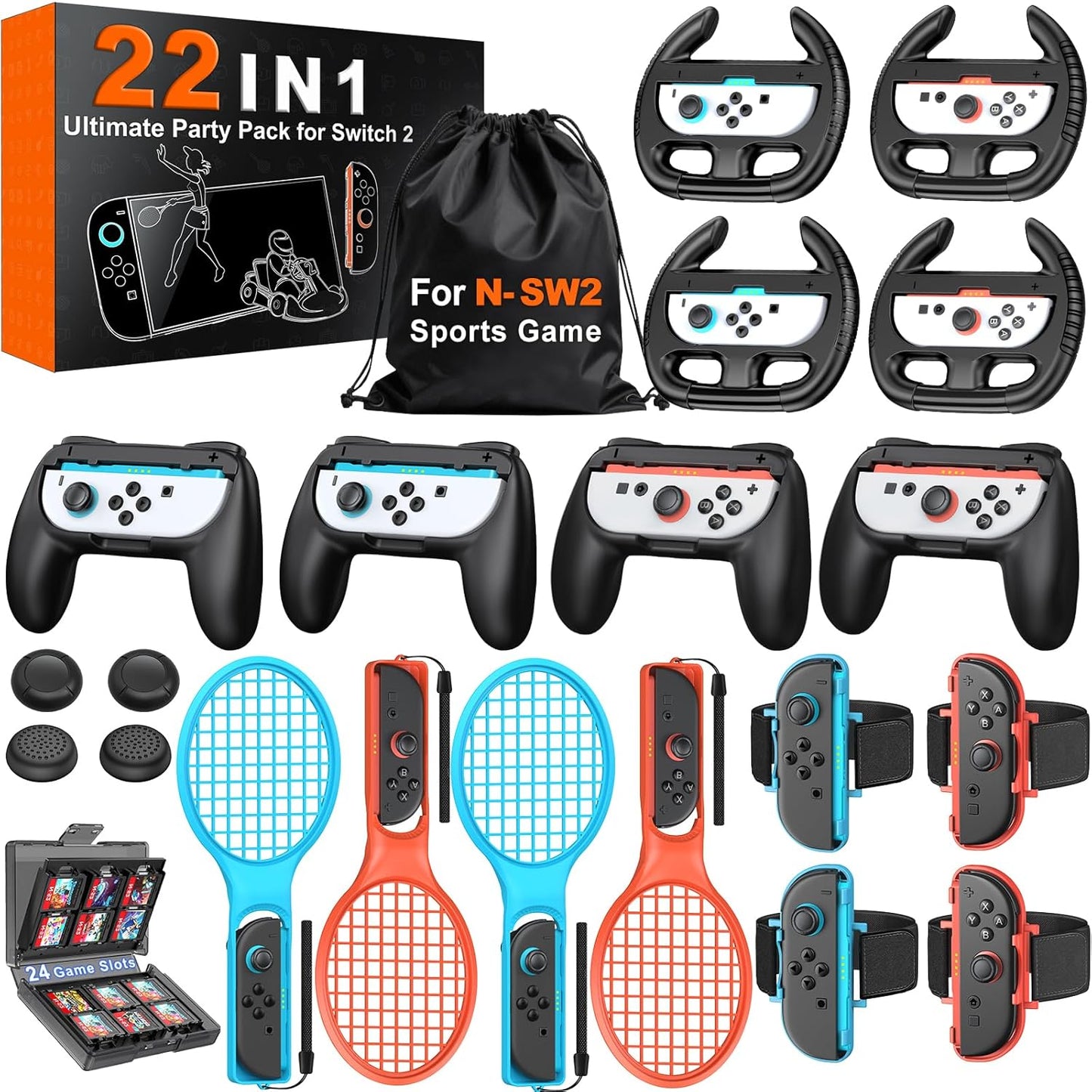 Switch 2 Sports Accessories Bundle for Nintendo Switch 2 Gaming