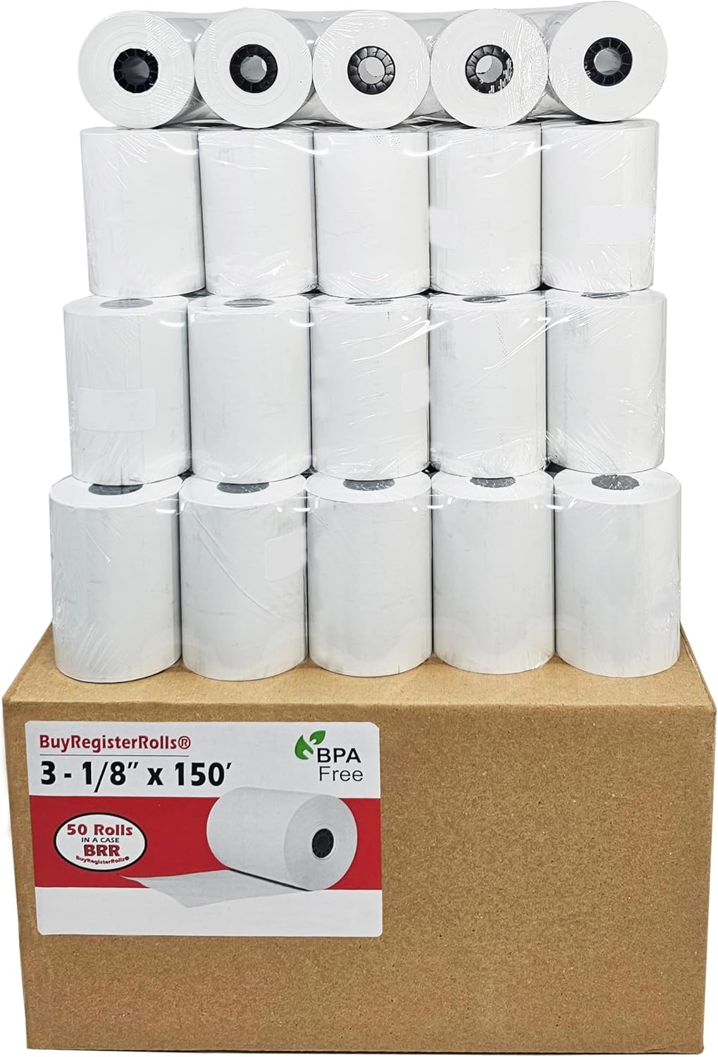 50 Rolls Thermal Paper for Clover POS Printers