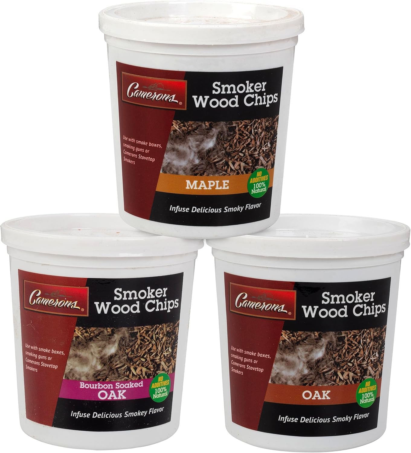 Deluxe BBQ Wood Chips Set - 3 Flavors!