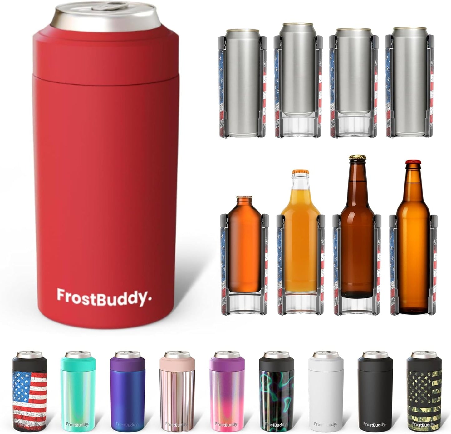 Frost Buddy Universal Can Cooler - Fits All Sizes & Styles