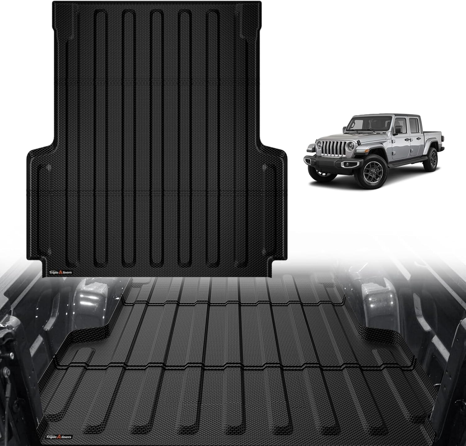 TripleAliners Truck Bed Mat for Jeep Gladiator JT 2020-2025