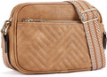 Quilted Crossbody Bag for Women - Small Vegan Leather Shoulder Purse 1
