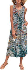 MOLERANI Women's Summer Maxi Dress 2025 Sleeveless Button Down
