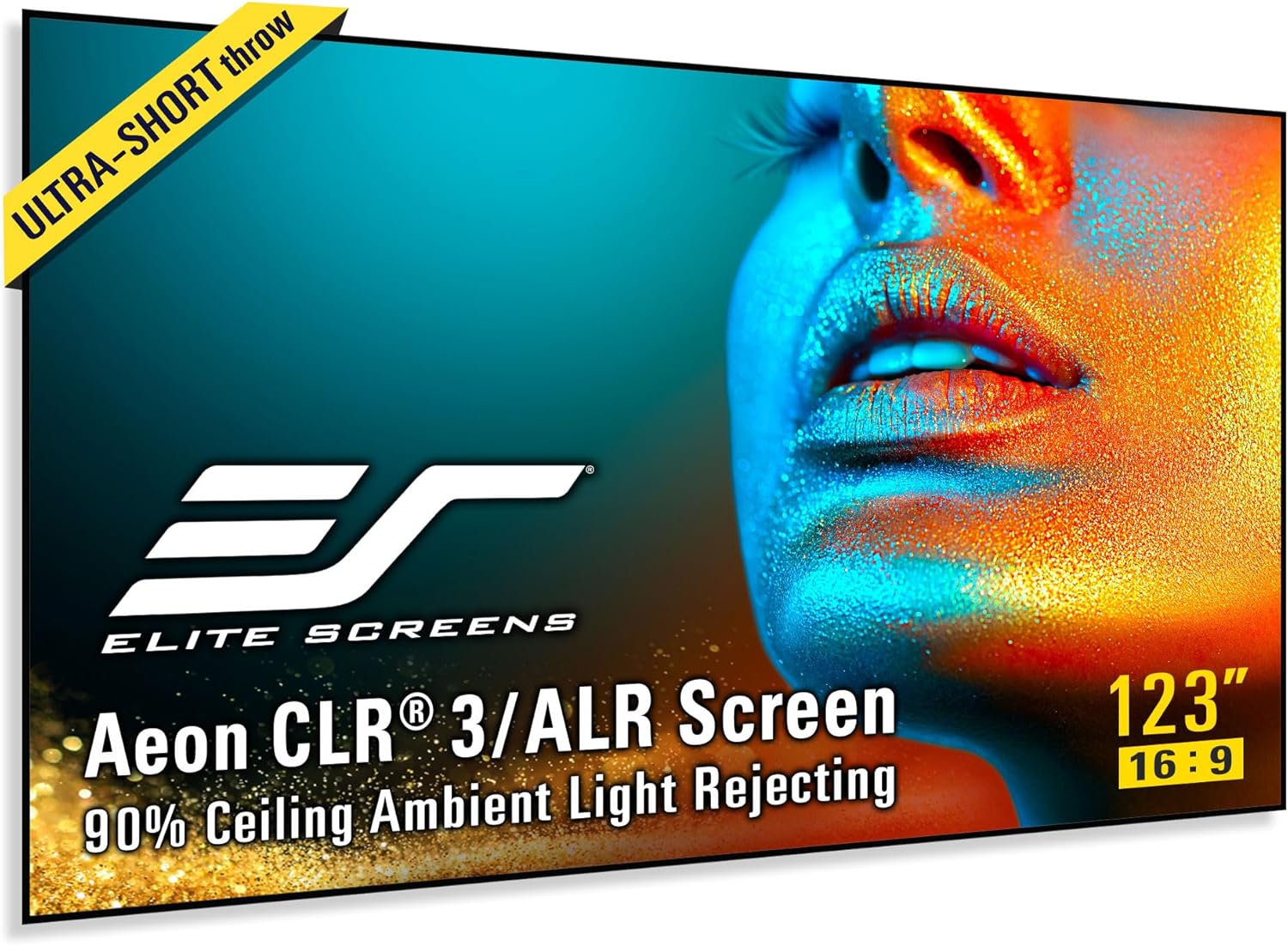 Elite Screens 115 inch UST ALR Projector Screen for Home Theater