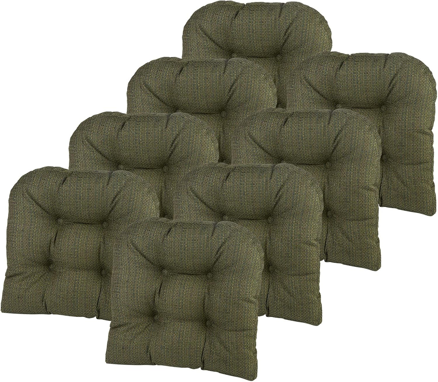Klear Vu Gripper Overstuffed Non-Slip Dining Chair Cushions