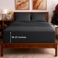 Mellanni Queen Sheet Set - 6-Piece Ultra Soft Deep Pocket