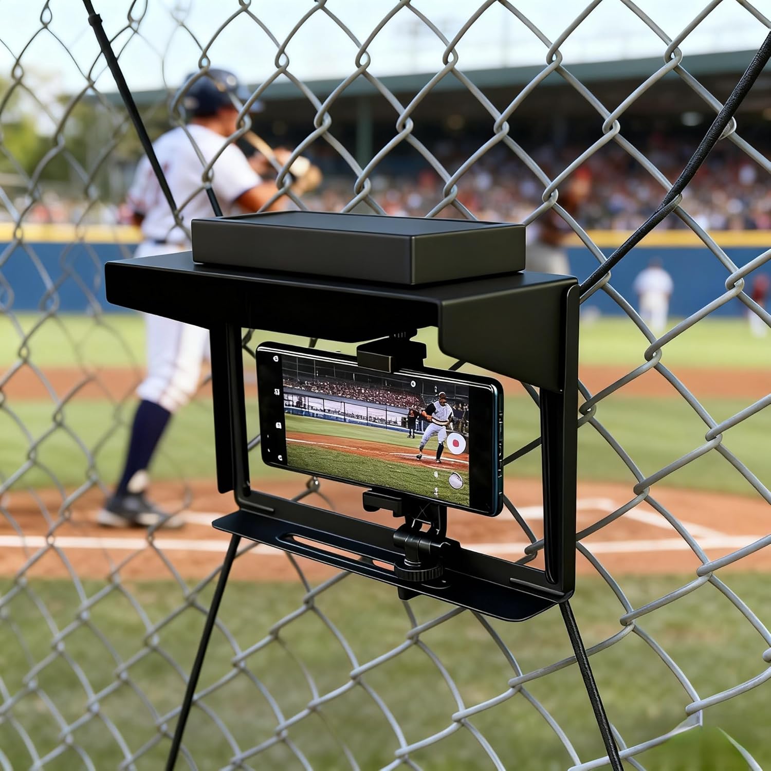 Magicbox Phone Fence Mount with Magnetic Shade Pro for Sports