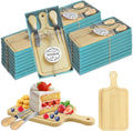 Baby Shower Prize Cheese Board Sets - 24 Mini Bamboo Gift Sets