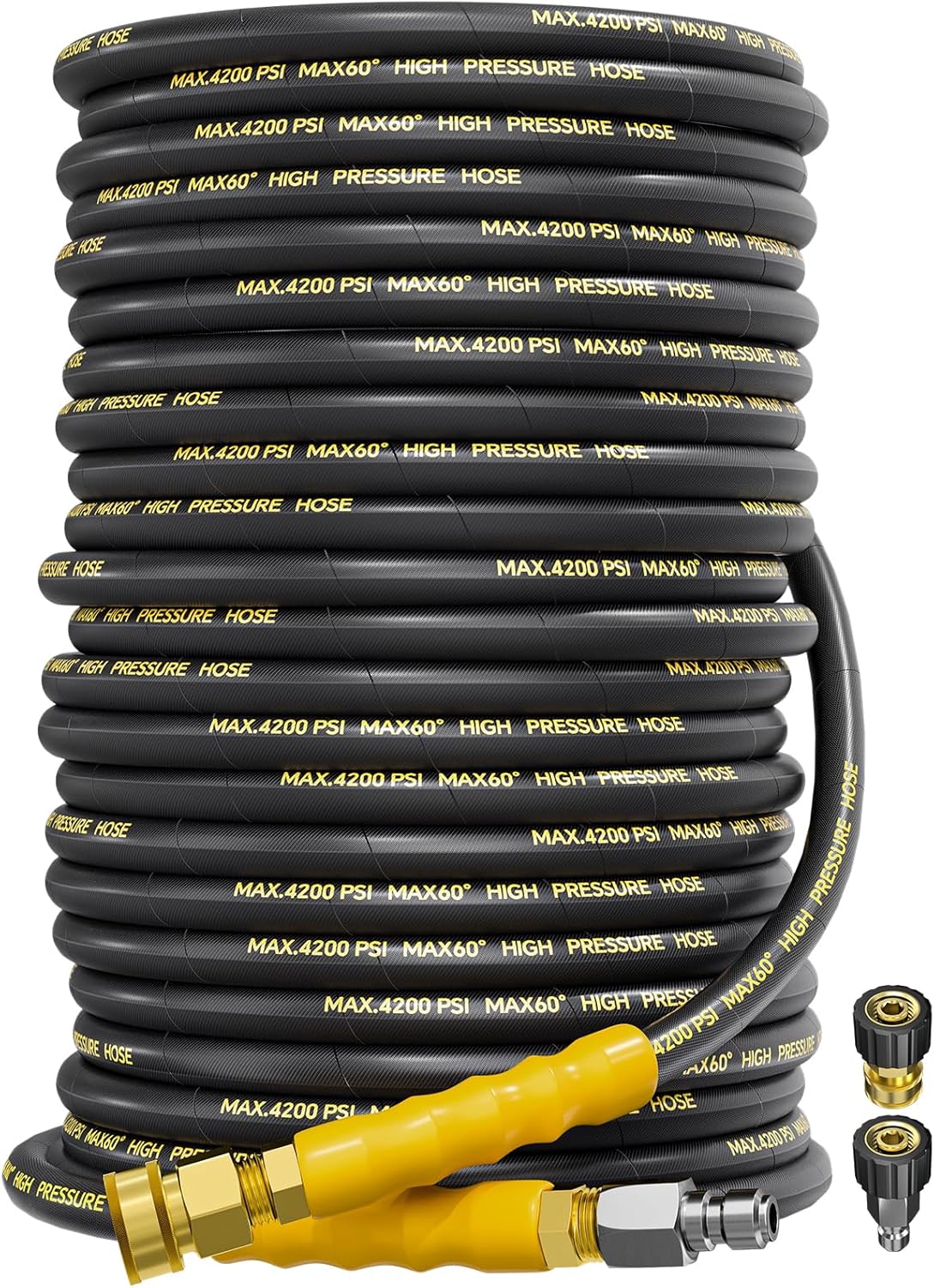 4200PSI Pressure Washer Hose 150FT for Cold/Hot Water Use