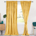 Hiasan Velvet Curtains 96 in Blackout Panels - Room Darkening Elegance