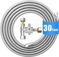 Fridge Water Line Kit - 30FT Stainless Steel Braided Refrigerator