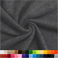 Pico Textiles 3 Yards Bolt - Charcoal Gray Solid Fleece Fabric - Cozy