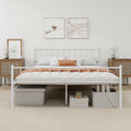 Metal Platform Full Bed Frame with Headboard - Sturdy Steel Support