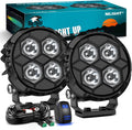 Nilight LED Pod Light 3.1 in 20W Round Hyper Spot Beam - Offroad