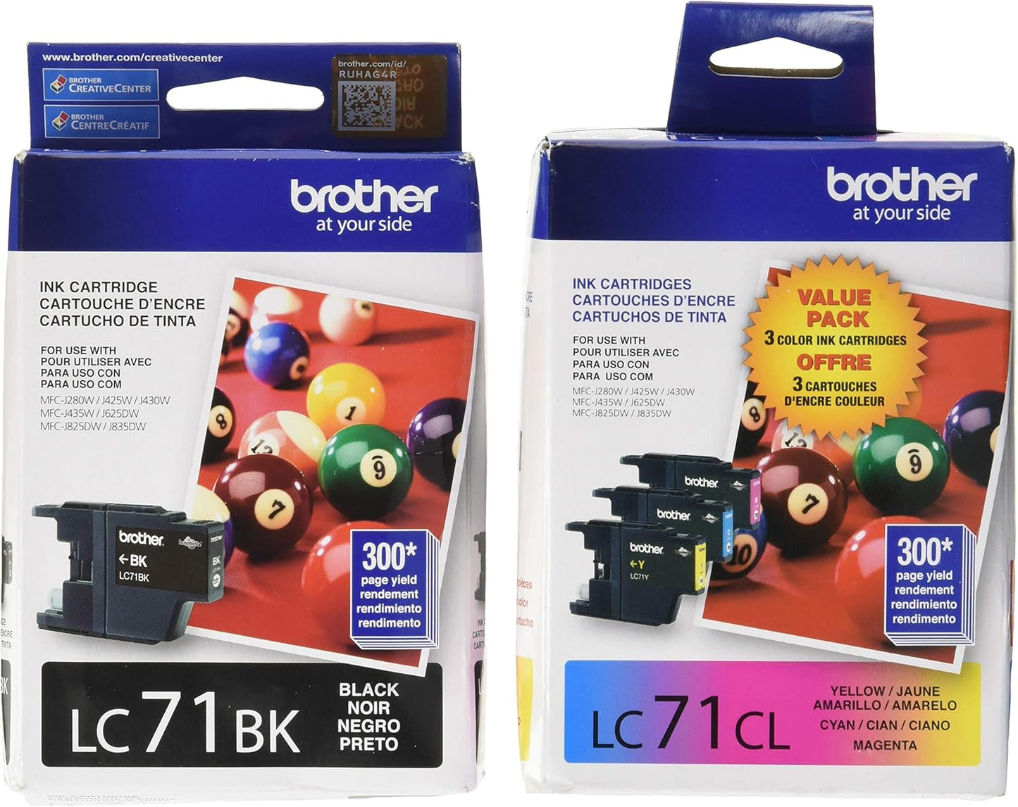 Brother LC71 Ink Set: Vibrant Colors & Sharp Prints