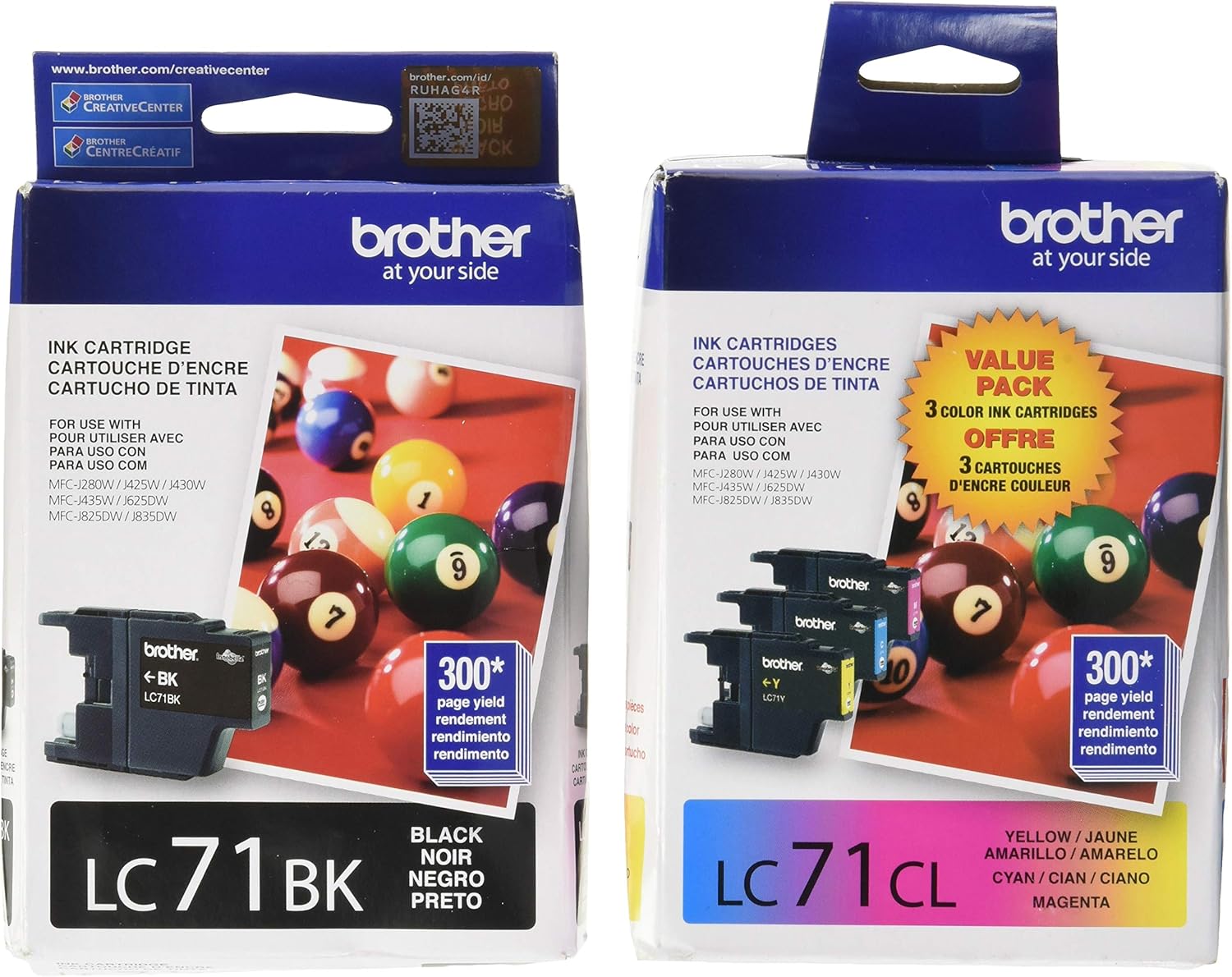 Brother LC71 Ink Set: Vibrant Colors & Sharp Prints